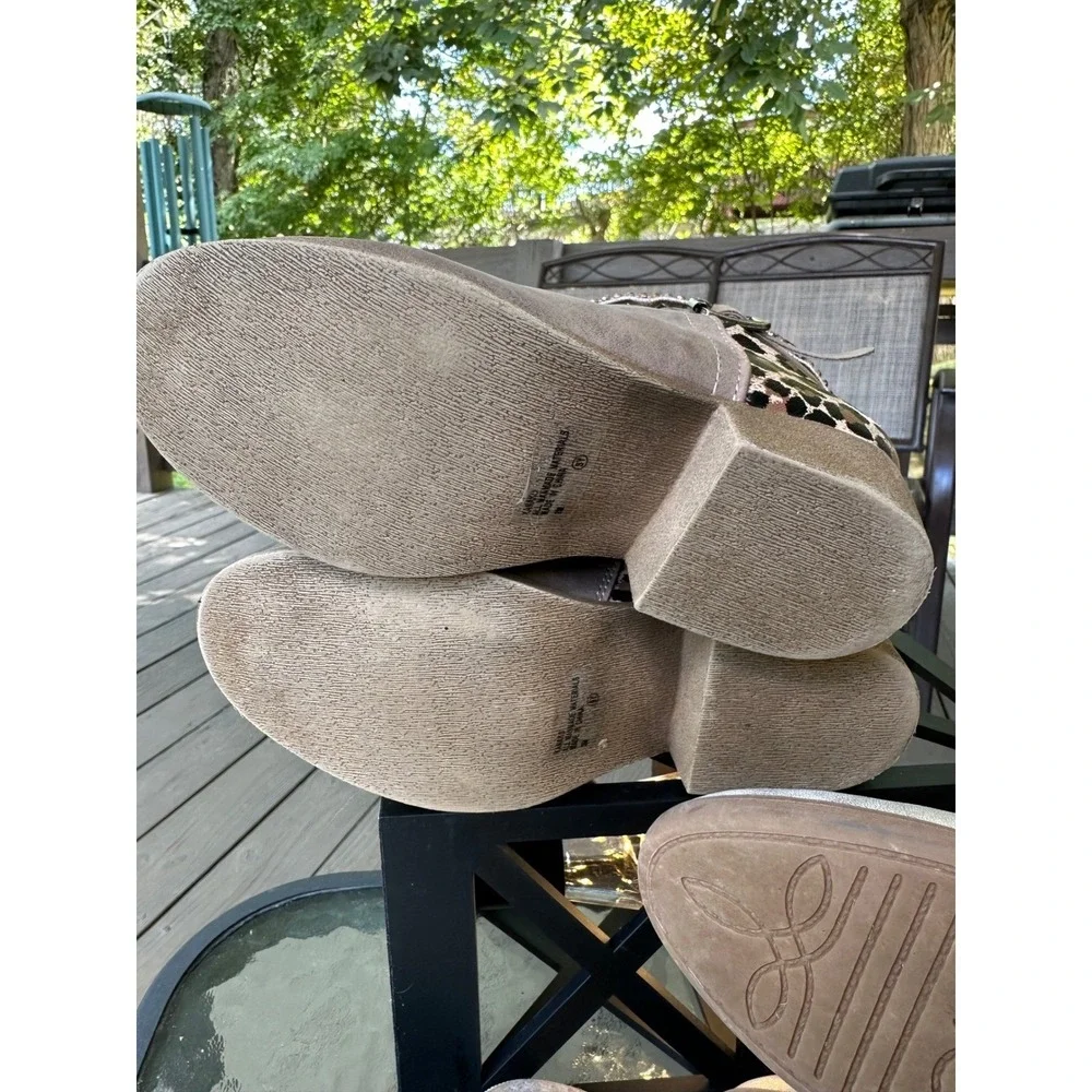 Kids‎ Booties + Sperry Top-Sider Boat Shoes Bundle Size 2M & 3M Leopard Print